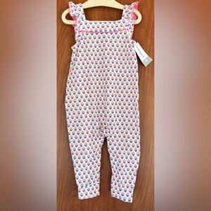 Carter’s - Baby girl flower one piece bodysuit (Size 9m) NWT
